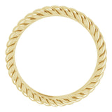 14K Yellow 3.5 mm Rope Band