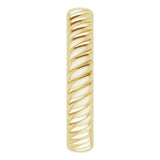 18K Yellow 3.5 mm Rope Comfort-Fit Band