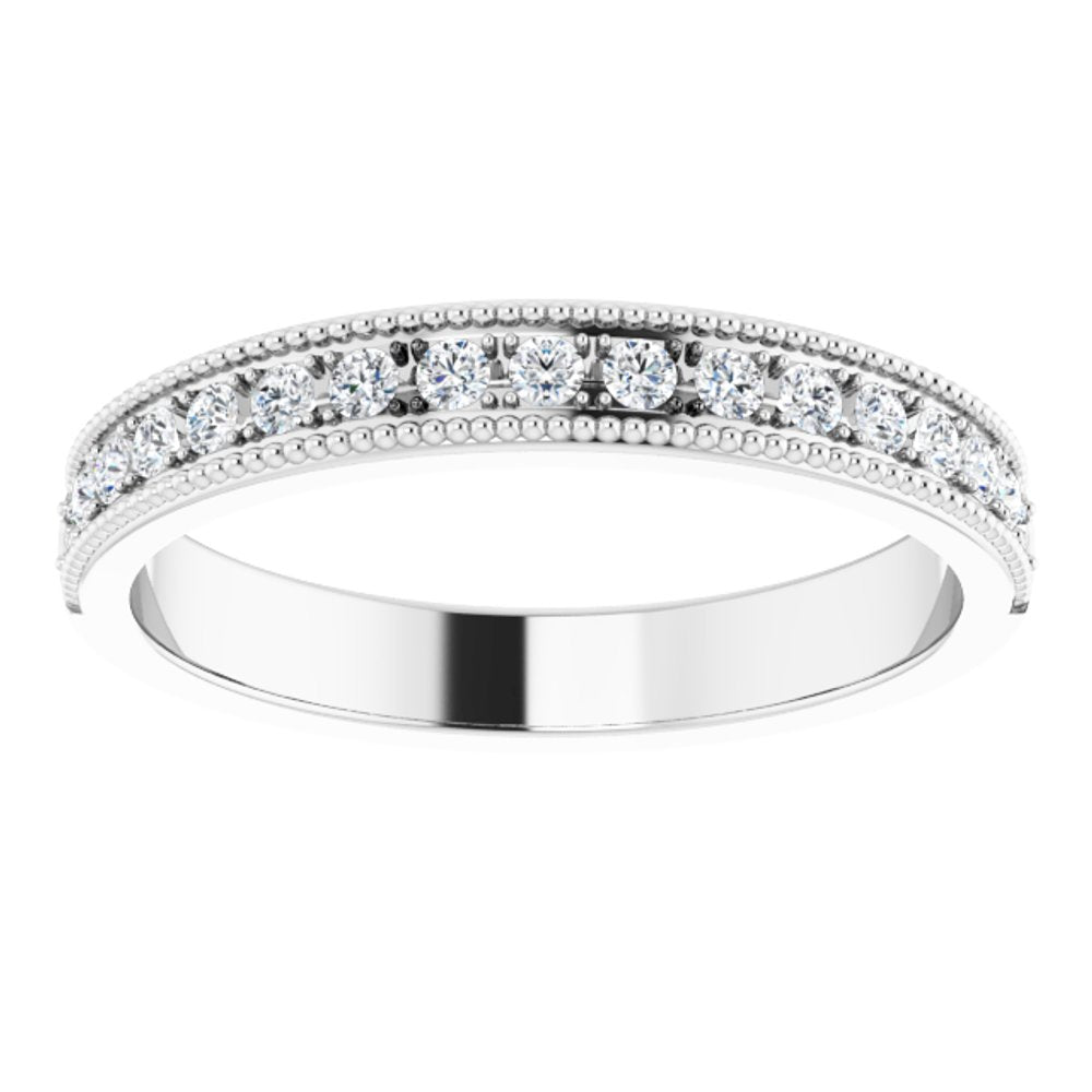 14K White 1/5 CTW Natural Diamond Anniversary Band