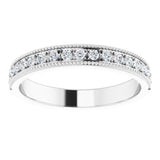 14K White Gold 1/5 CTW Natural Diamond Anniversary Band