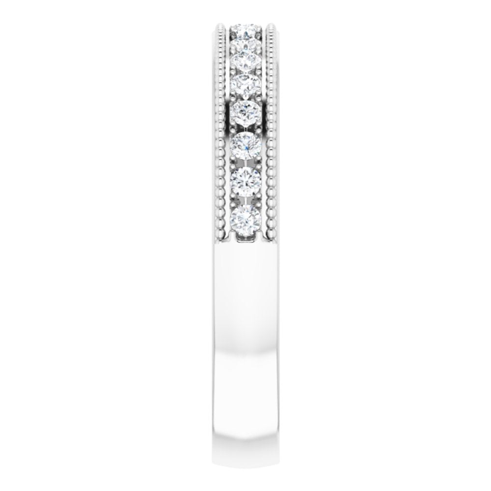 14K White 1/5 CTW Natural Diamond Anniversary Band