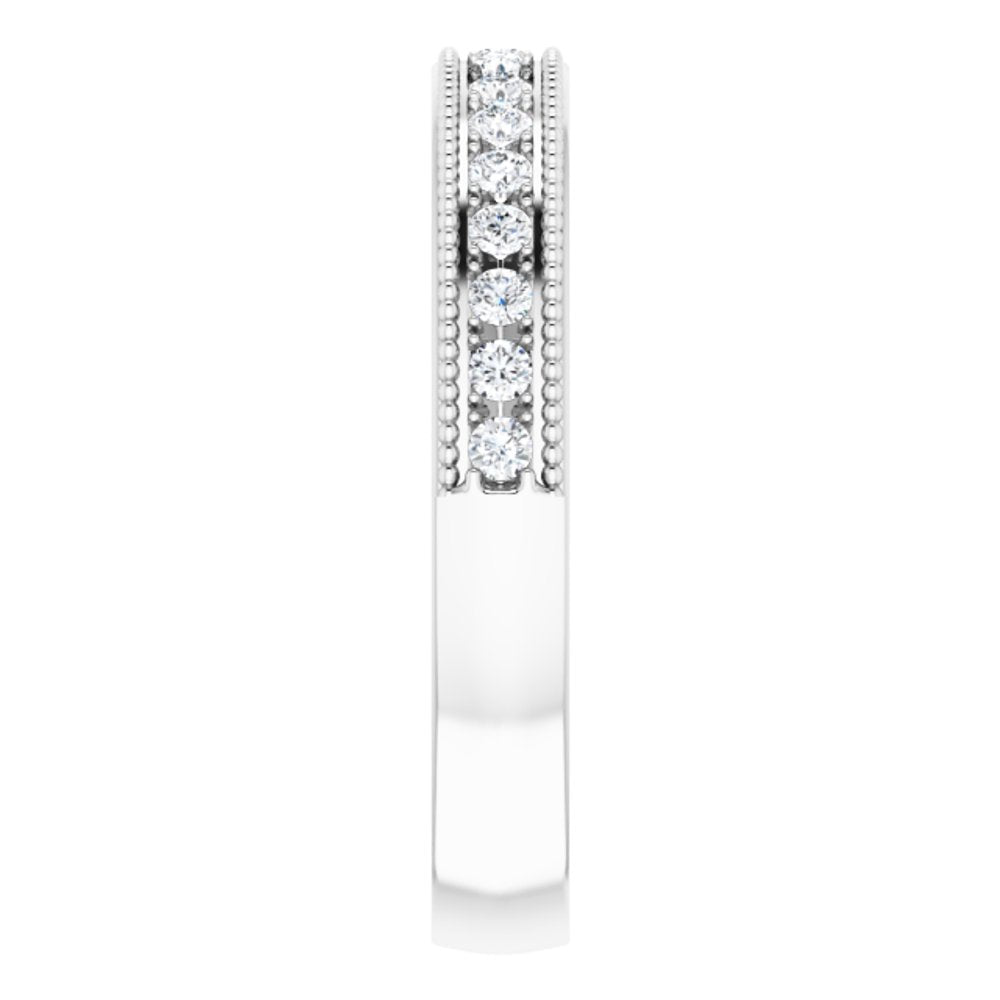 14K White Gold 1/5 CTW Natural Diamond Anniversary Band