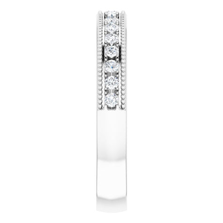 14K White Gold 1/5 CTW Natural Diamond Anniversary Band