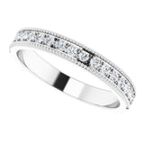 14K White 1/5 CTW Natural Diamond Anniversary Band