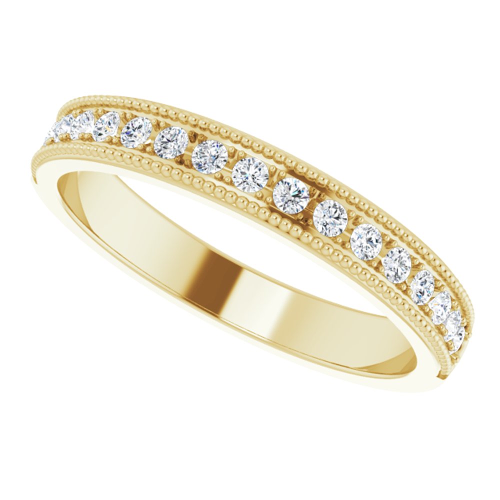 14K Yellow Gold 1/5 CTW Natural Diamond Anniversary Band