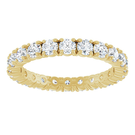 14K Yellow Gold 1 1/3 CTW Lab-Grown Diamond  Eternity Band Size 5.5