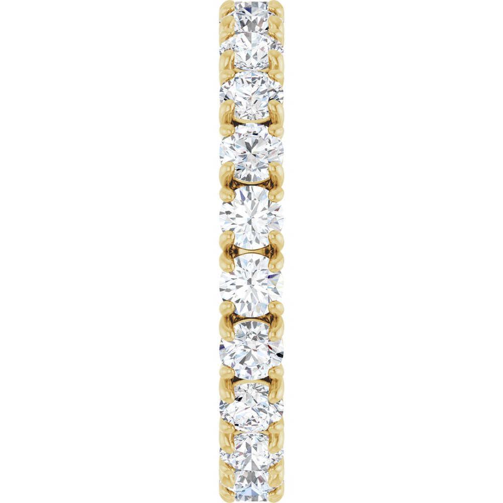14K Yellow Gold 1 1/3 CTW Natural Diamond Eternity Band Size 5.5
