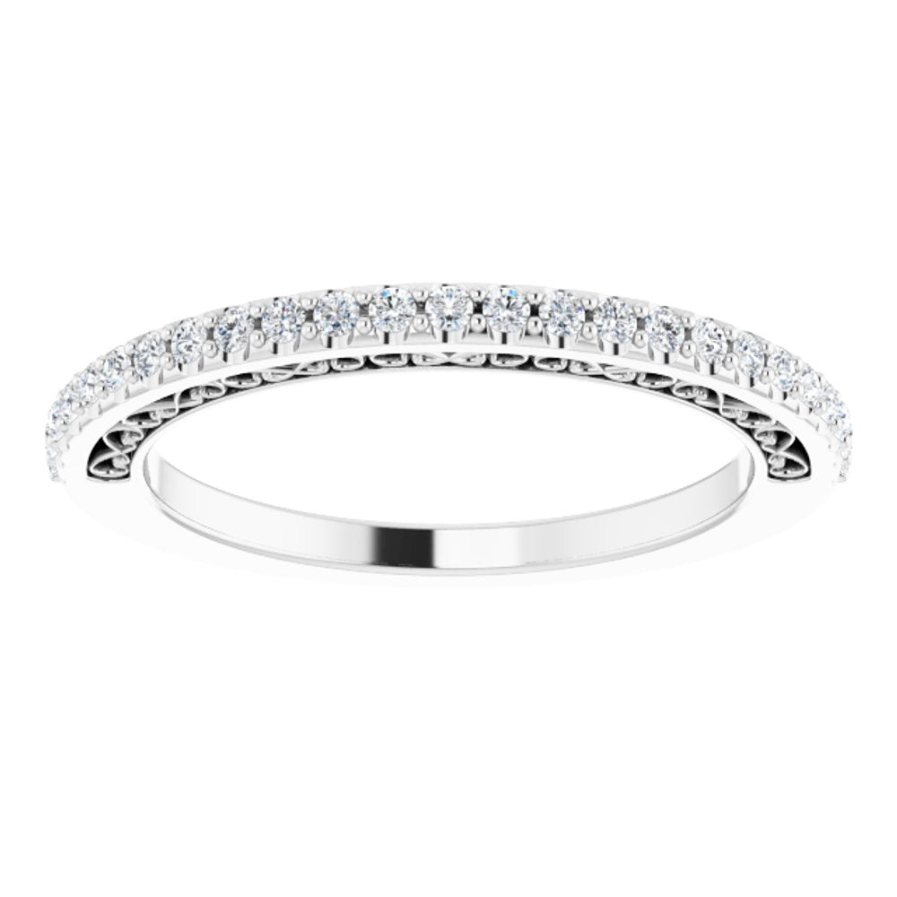 14K White 1/5 CTW Natural Diamond Anniversary Band