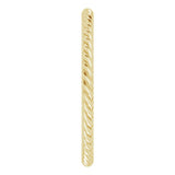 10K Yellow Gold 1.3 mm Skinny Rope Band Size 5