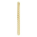 14K Yellow Gold 1.3 mm Skinny Rope Band Size 4