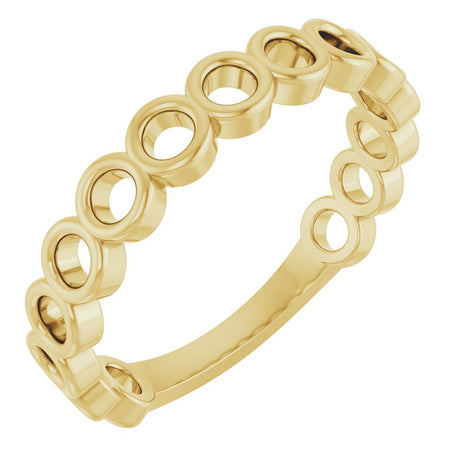 14K Yellow Stackable Ring