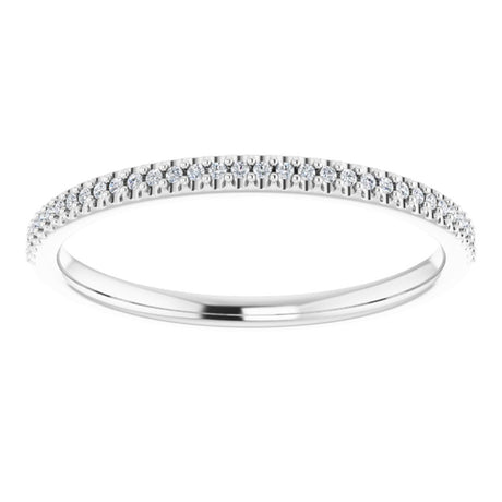 14K White 1/10 CTW Natural Diamond Anniversary Band