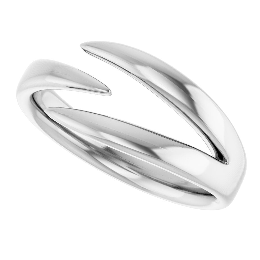 14K White Negative Space Ring