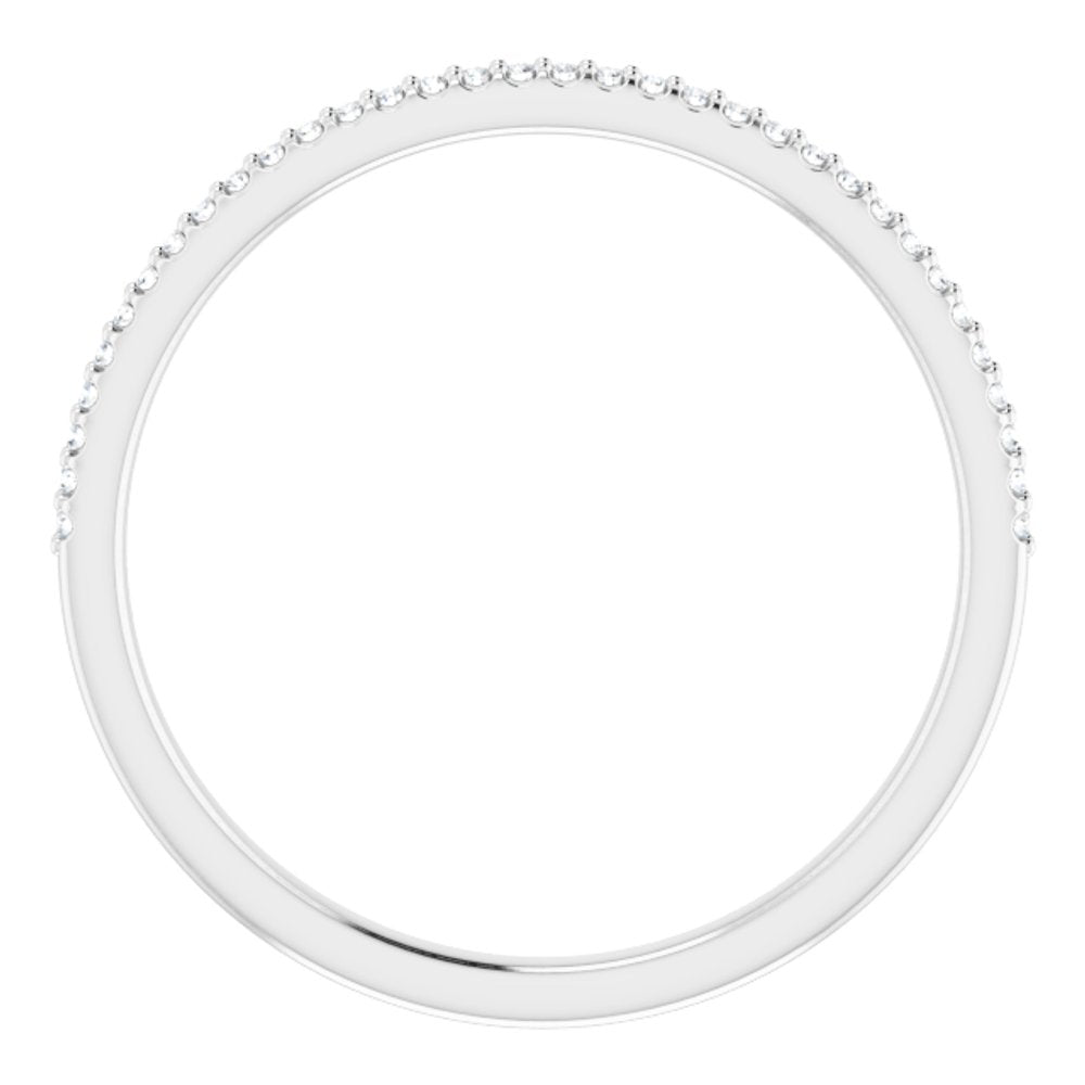 14K White 1/10 CTW Natural Diamond Anniversary Band