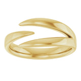 14K Yellow Negative Space Ring