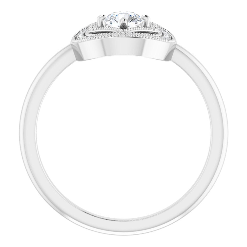 14K White Gold 1/3 CTW Natural Diamond Ring