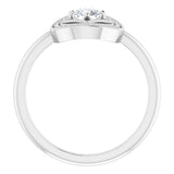 14K White Gold 1/3 CTW Natural Diamond Ring