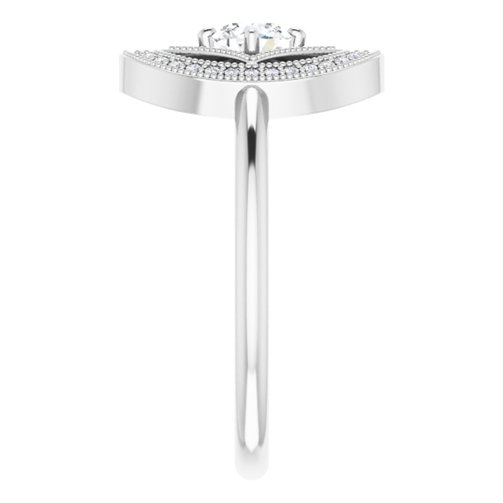 14K White Gold 1/3 CTW Natural Diamond Ring