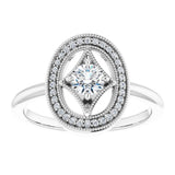 14K White Gold 1/3 CTW Natural Diamond Ring