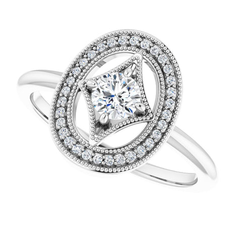 14K White Gold 1/3 CTW Natural Diamond Ring