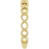 14K Yellow Infinity Stackable Ring