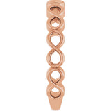 14K Rose Infinity Stackable Ring