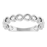 Sterling Silver Infinity Stackable Ring