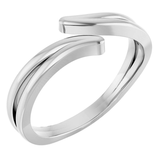 Sterling Silver Bypass Ring