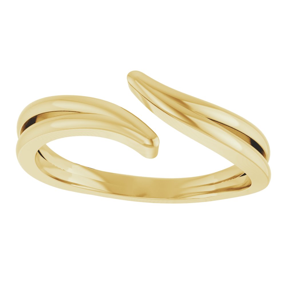 14K Yellow Bypass Ring