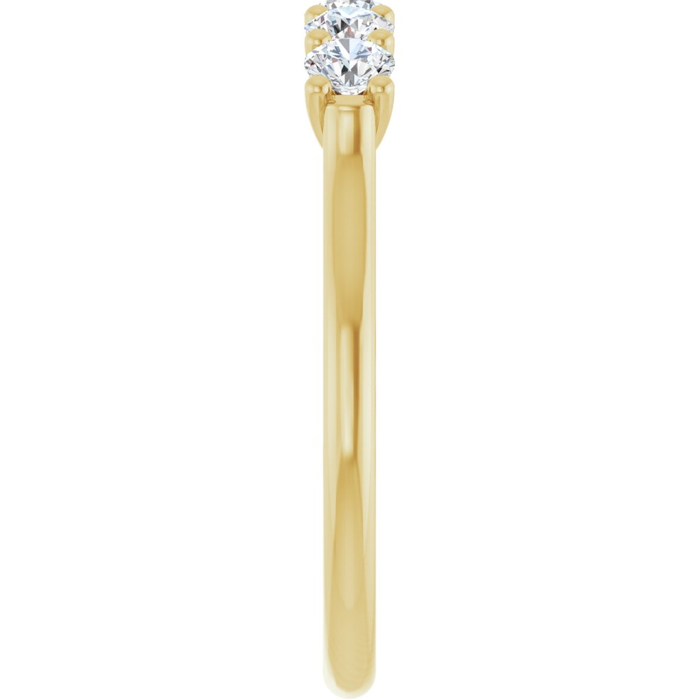 14K Yellow 1/2 CTW Natural Diamond Anniversary Band