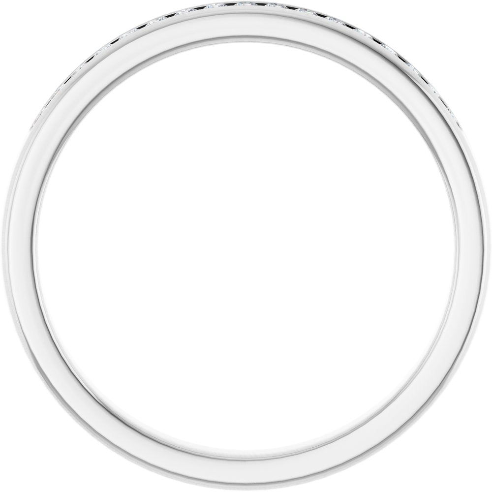 14K White Gold 1/4 CTW Lab-Grown Diamond Channel-Set Band