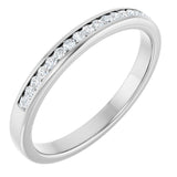 14K White Gold 1/4 CTW Lab-Grown Diamond Channel-Set Band
