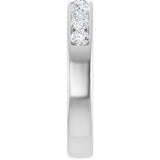 Platinum 3/4 CTW Natural Diamond Band