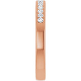 14K Rose 1/3 CTW Natural Diamond Band