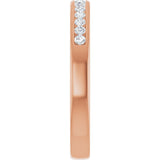 14K Rose Gold 1/3 CTW Natural Diamond Band