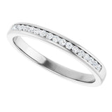 14K White Gold 1/4 CTW Lab-Grown Diamond Channel-Set Band