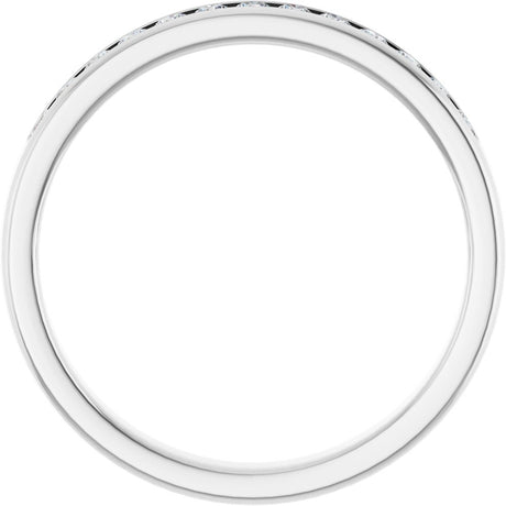 Platinum 3/8 CTW Lab-Grown Diamond Band