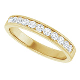 14K Yellow Gold 5/8 CTW Lab-Grown Diamond Band