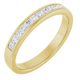14K Yellow Gold 5/8 CTW Natural Diamond Band     