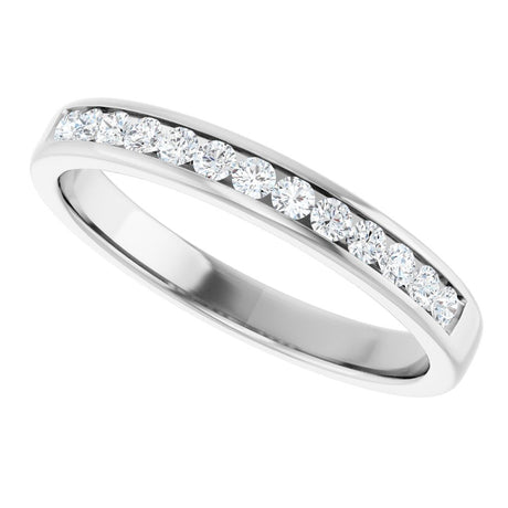 Platinum 3/8 CTW Lab-Grown Diamond Band