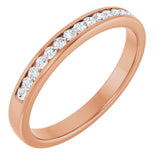 14K Rose 1/3 CTW Natural Diamond Band          