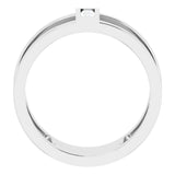 14K White 1/4 CTW Natural Diamond Baguette Ring