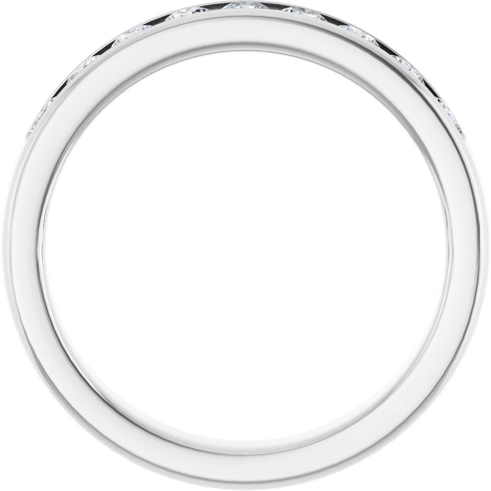 14K White Gold 3/4 CTW Lab-Grown Diamond Band