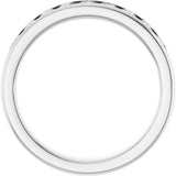 14K White Gold 3/4 CTW Lab-Grown Diamond Band