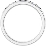 Platinum 3/4 CTW Natural Diamond Band