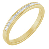 14K Yellow 1/4 CTW Natural Diamond Band      