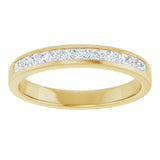 14K Yellow Gold 5/8 CTW Natural Diamond Band     