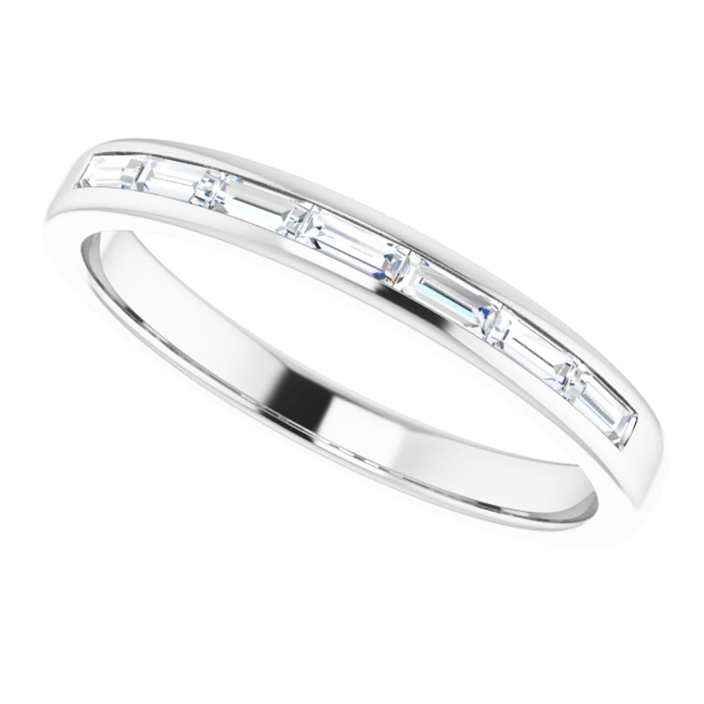 14K White Gold 3/8 CTW Lab-Grown Diamond Band