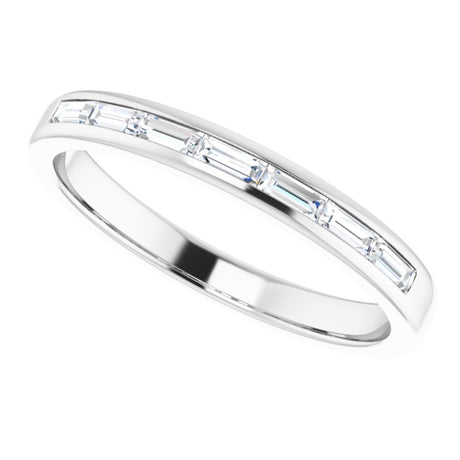 14K White Gold 3/8 CTW Lab-Grown Diamond Band