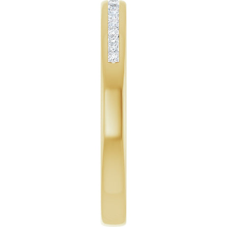 14K Yellow Gold 1/4 CTW Natural Diamond Band      